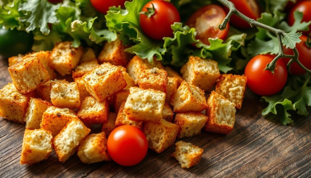 homemade croutons